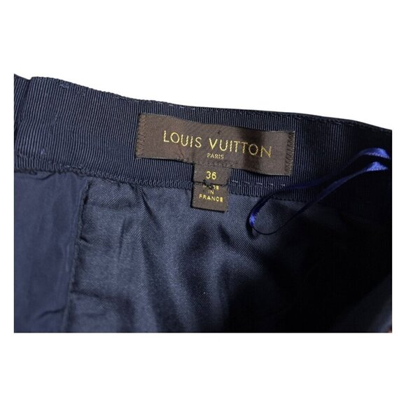 LOUIS VUITTON STUNNING Vintage WOOL & SILK Luxury Designer Skirt Size 4 Small - Picture 5 of 10